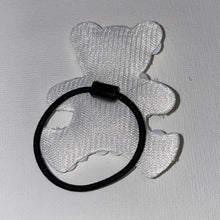 Load image into Gallery viewer, 7-Pack of Sparkly Reversible Sequin Hair Ties (Flower, Heart, Mermaid Tail, Butterfly, Star, Mouse Ears, Bear)