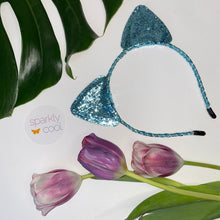 Load image into Gallery viewer, Sparkly Glitter Cat Ears Headband
