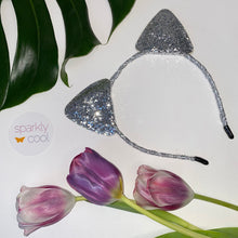 Load image into Gallery viewer, Sparkly Glitter Cat Ears Headband
