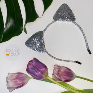 Sparkly Glitter Cat Ears Headband