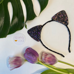 Sparkly Glitter Cat Ears Headband