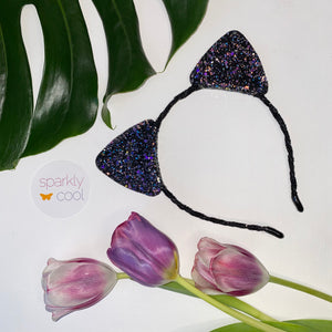 Sparkly Glitter Cat Ears Headband